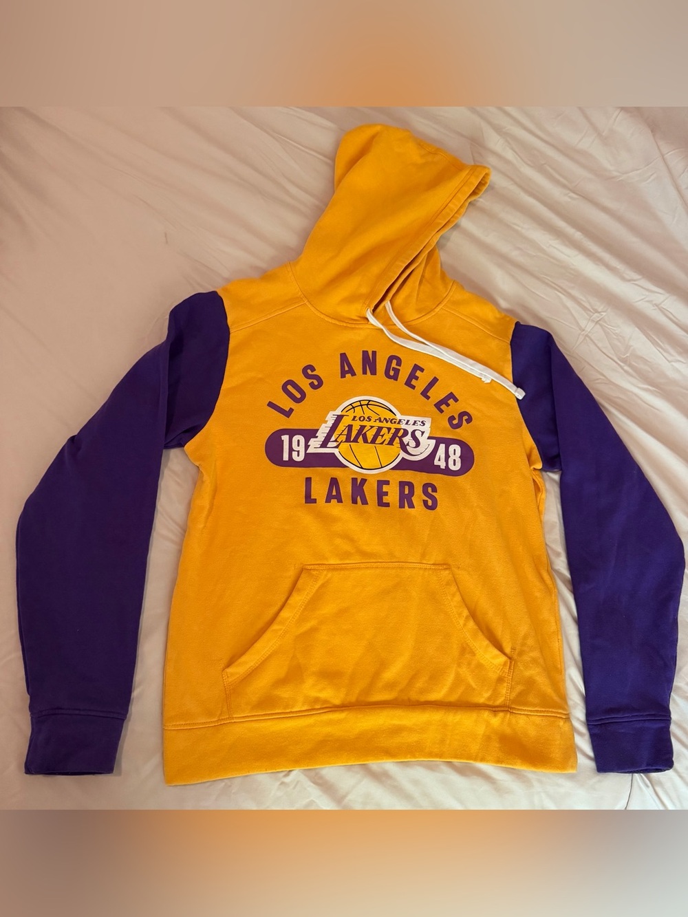 Fanatics Los Angeles Lakers Gold and Purple Hoodie Sweatshirt